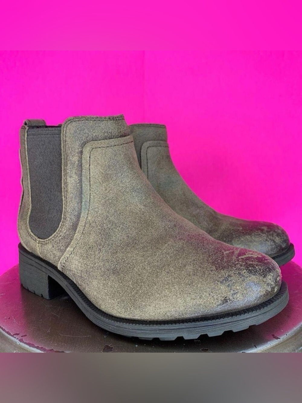 Ugg Bonham II Waterproof Brown Leather Chelsea Boots US 5